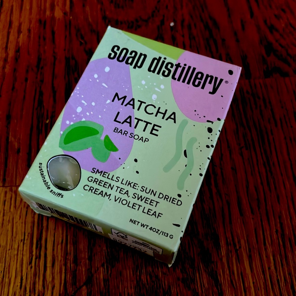 Soap distillery matcha latte bar soap